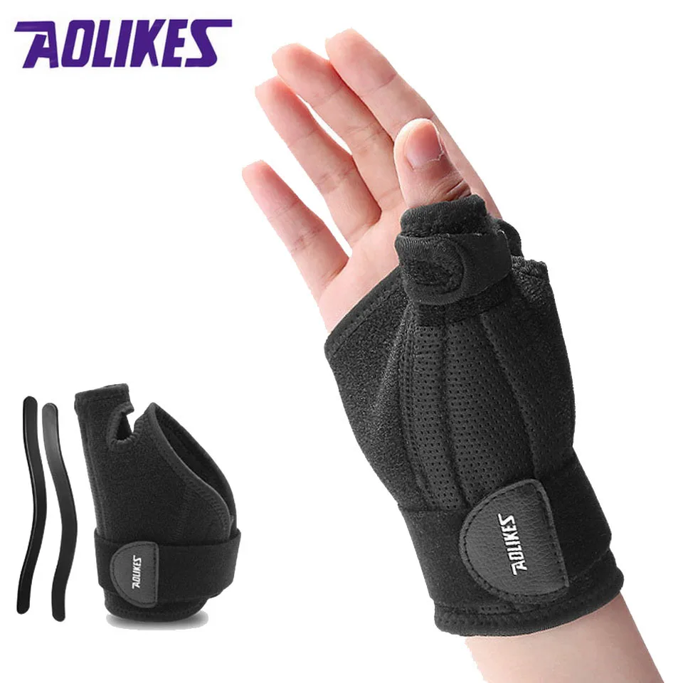 AOLIKES 1Pcs Thumb Support Tendon Sheath Injury Recovery Hand Thumb Brace Splint Fracture Sprain Fixed Wrist Band Arthritis