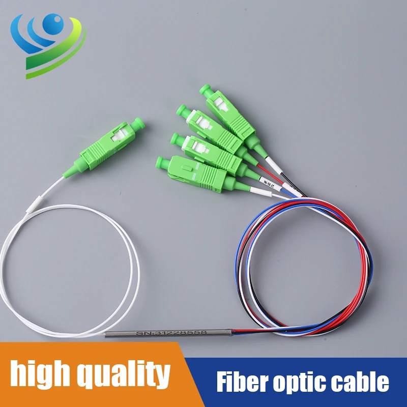 FBT WDM Splitting Singlemode Tree And Star Couplers 1X4 Fiber Optic Splitter