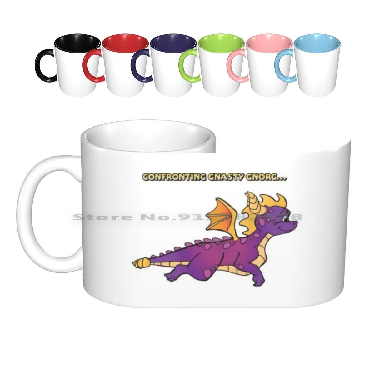 Spyro The Dragon Loading Screen Flight Ceramic Mugs Coffee Cups Milk Tea Mug Gnasty Gnorc Spyro Activision Ps4 Spyro Remastered