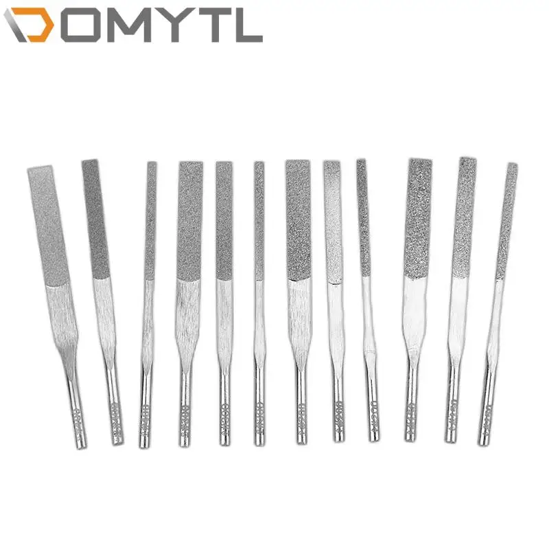 

12-Piece File Set 3 Mm Handle Taper Diamond Ultrasonic Pneumatic Grinding Mtp-120 Reciprocating Hand Tools