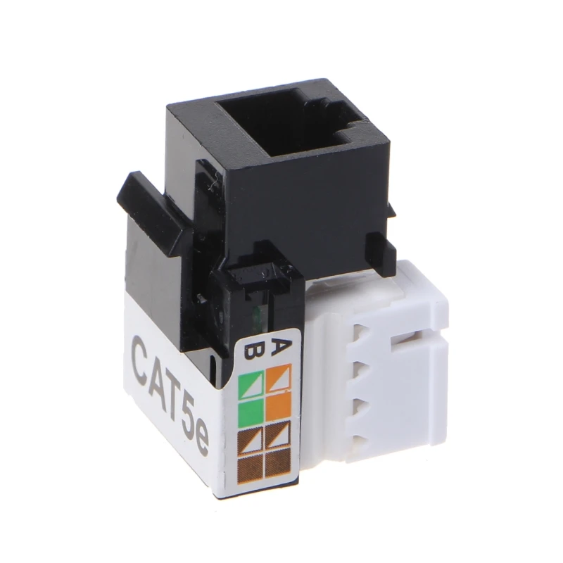 Dropship 5 sztuk CAT5E UTP moduł sieciowy złącze RJ45 gniazdo informacyjne gniazdo Keystone