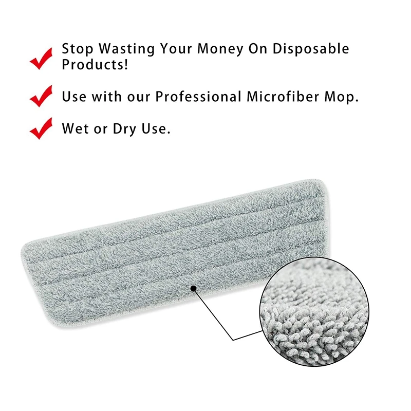 6 Pack Mop Pads Wet Dry Microfiber Mop Cleaning Pad Mop Refills Replacement Heads For Most Spray Mops And Reveal Mops