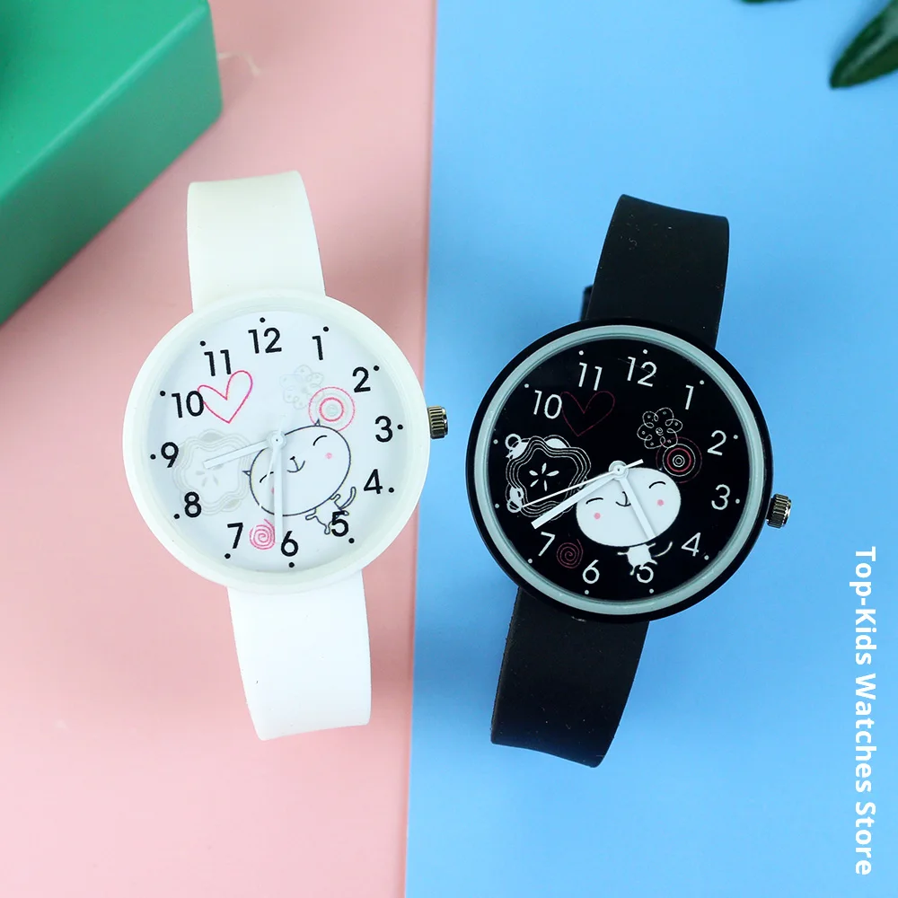 Fashion Cut Candy colors Children Watches Girls Rubber Strap Quartz Kids Watch Wristwatch Clock Reloj Relogio Feminino