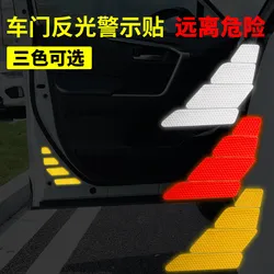 For Toyota RAV4 2020 2021 2022 car door reflective sticker car door safety warning sticker Car door OPEN reflective decorative