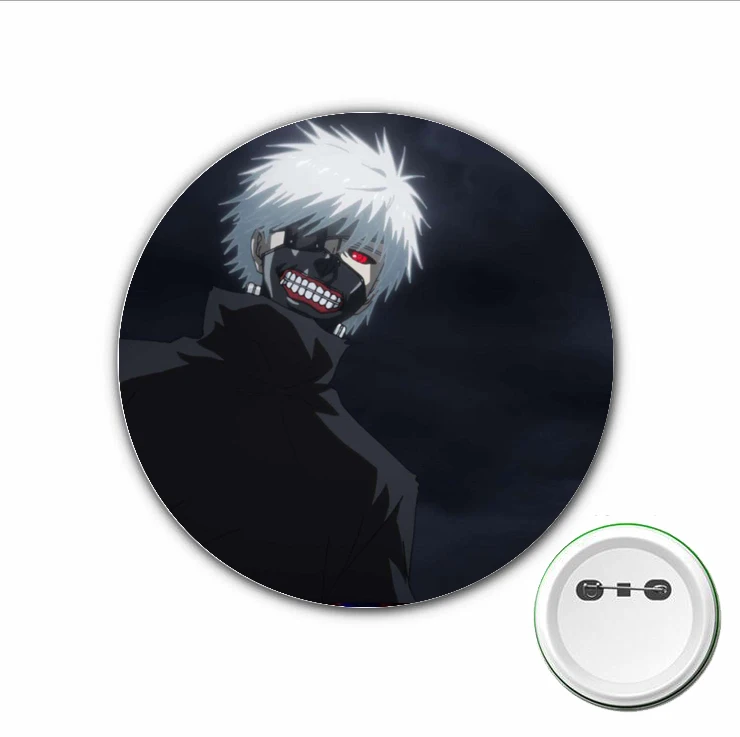 

3pcs Japan anime Tokyo ghoul Cosplay Badge Cartoon Cute Brooch Pins for Backpacks bags Badges Button Clothes Accessories