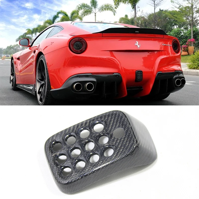 For Ferrari Ferrari F12 rear bar brake light cover refitted with carbon fiber brake light cover and tail light cover