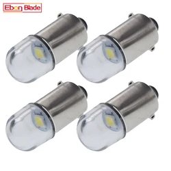 4Pcs BA9S T4W BAX9S H6W BAY9S H21W LED Bulb 6V 12V Car Interior Dome Trunk Light Auto Motorcycle Side Parker Lamp Warm/White