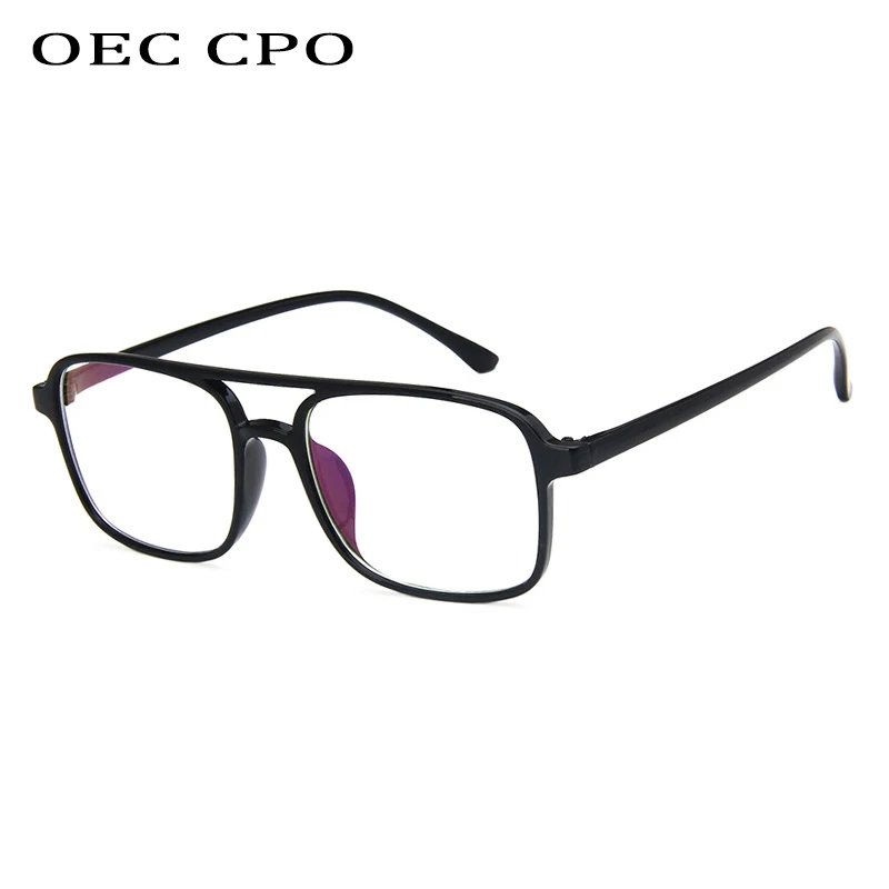 OEC CPO Anti Blue Light Blocking Filter Reduces Digital Eye Strain Fashion Men Optical eye glasses Frame Clear Lens Eyewear O407