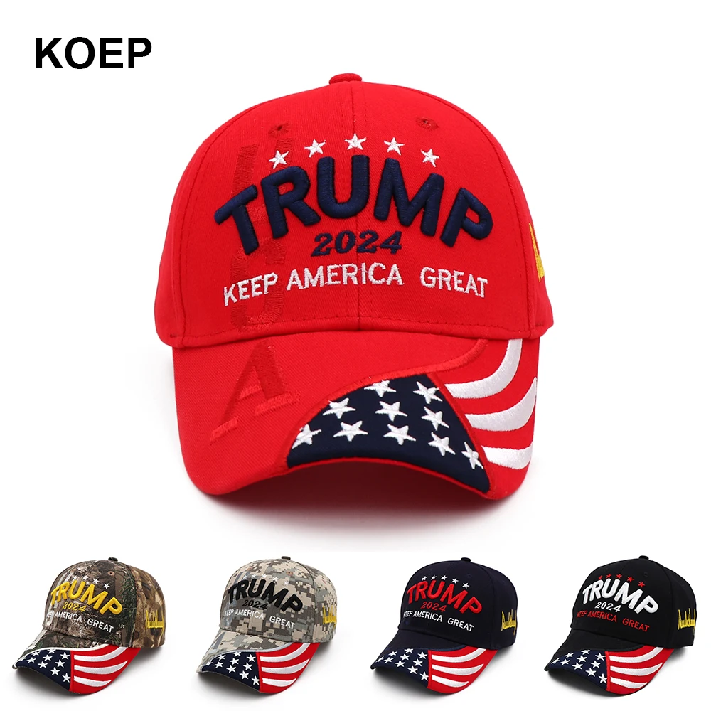 New Donald Trump 2024 Cap USA Baseball Caps Keep America Great Snapback President Hat 3D Embroidery Wholesale Drop Shipping Hats