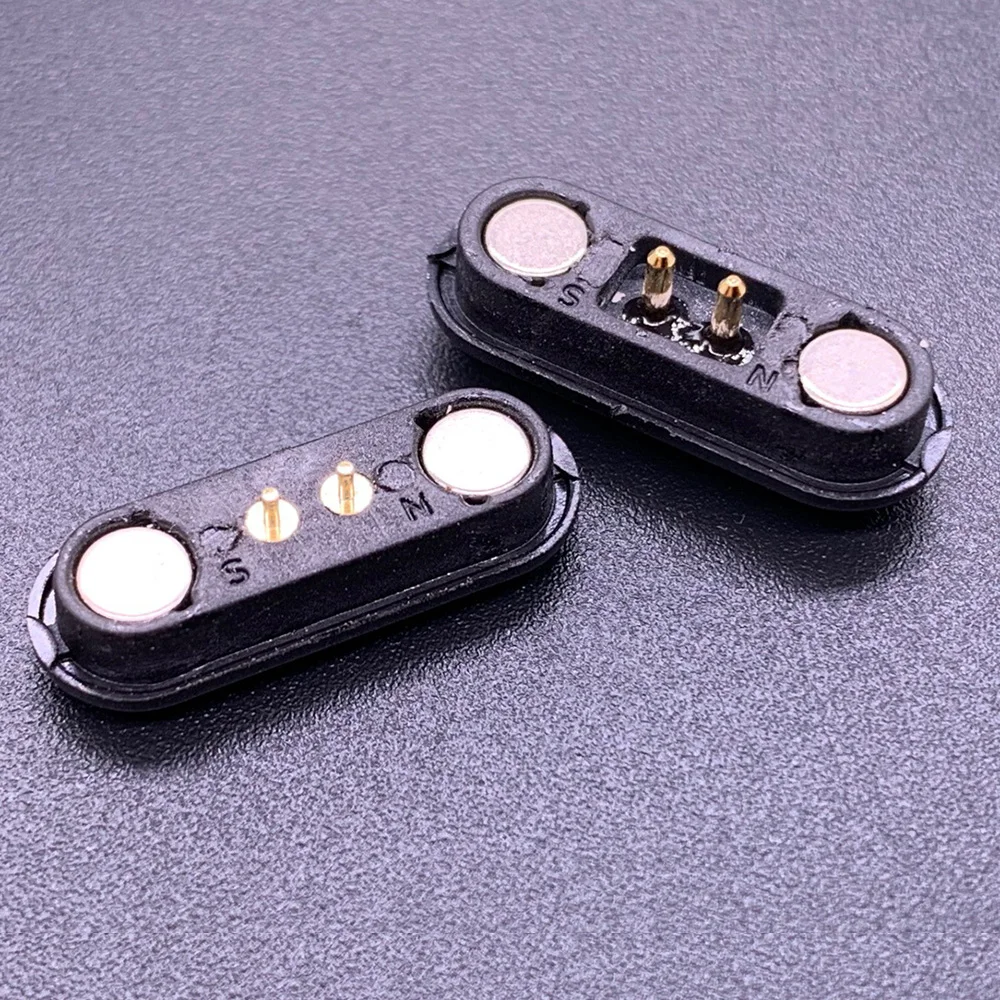 2A Waterproof Magnetic Pogo Pin Connector 2 / 3 / 4 / 5 / 6 Pins Spring Loaded Pogopin Male Female DC Power Socket Contact Strip