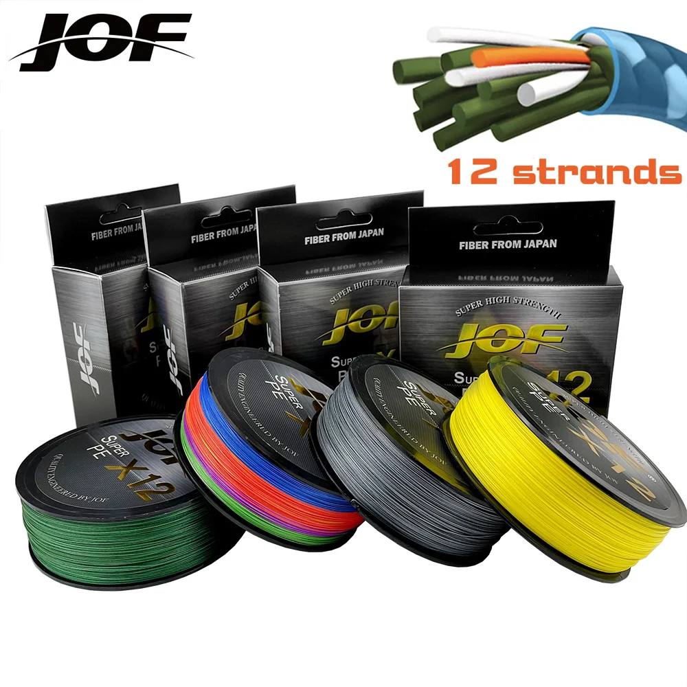 

JOF X9 X12 Super Multifilament 100M 300M Fishing Line 20 to 92 Pounds Braided Line Carp Fishing Gear