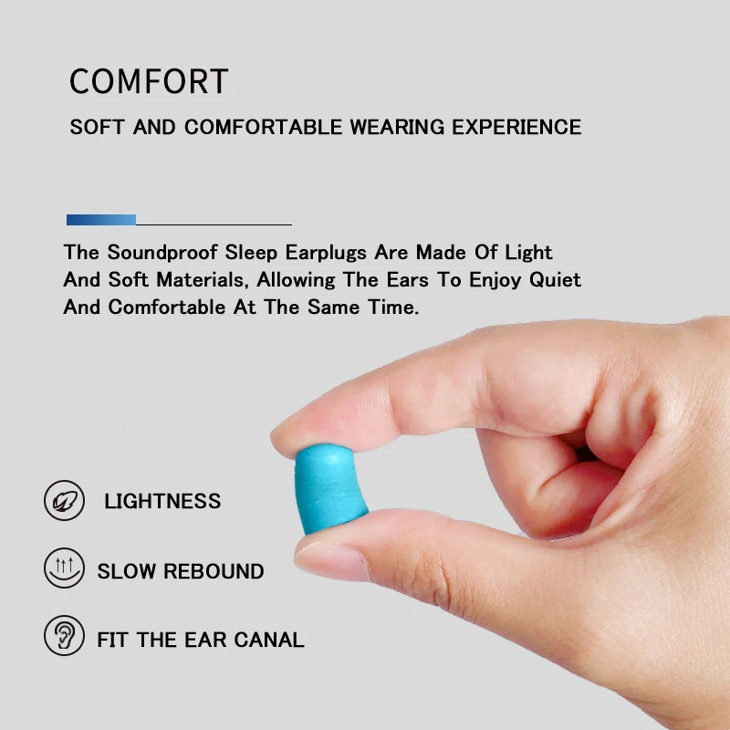 Earplugs Noise Canceling Sleep Earplug Protection Reduction For Plug Foam Sleeping Music Tapones Oido Ruido Silicone Ear Plugs