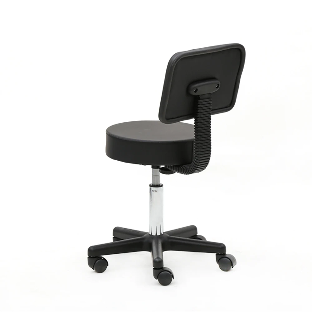 360 grad Rotation Runde Form Kunststoff Einstellbare Salon Hocker Barhocker Bar Stuhl mit Zurück