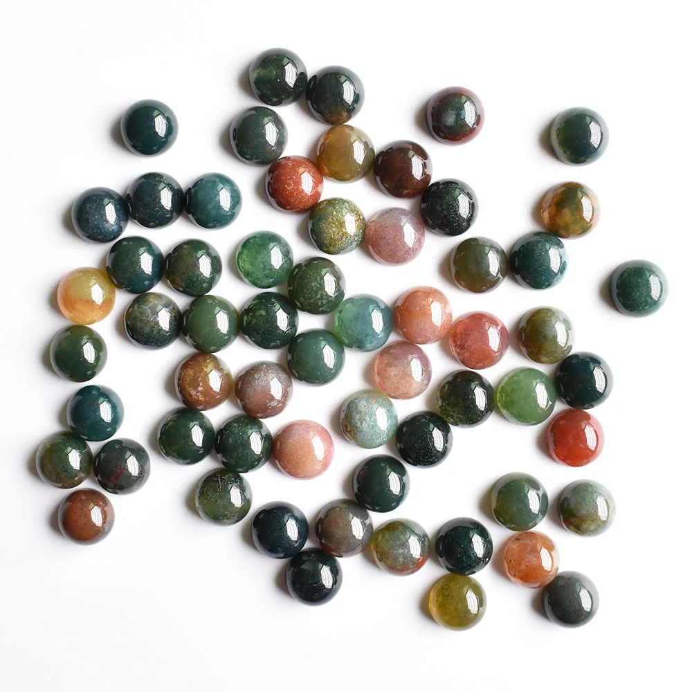 

2020 fashion hight quality natural india onyx round cab cabochon beads for jewelry Accessories 8mm wholesale 50pcs/lot free