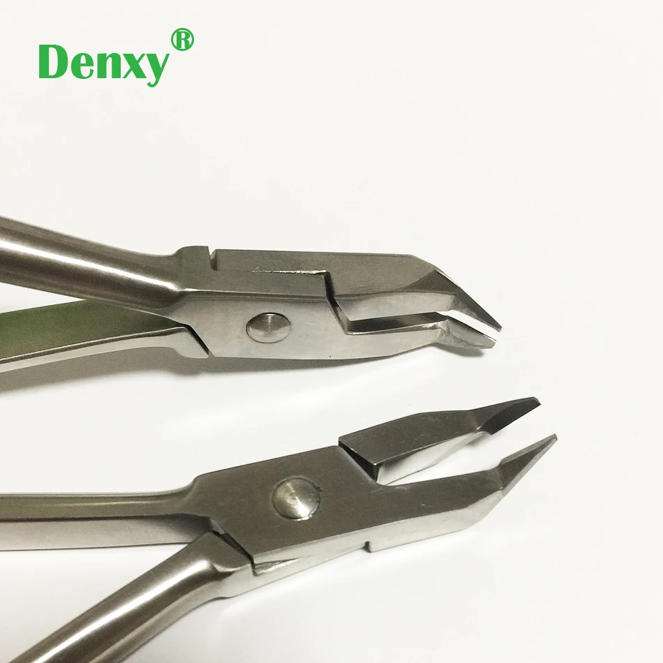 Denxy 1pc dental ortodontyczne szczypce 45 ° przewód światła cutter 45 stopni Dental szczypce do cięcia ortodontyczne ligatura Cutter dentysta
