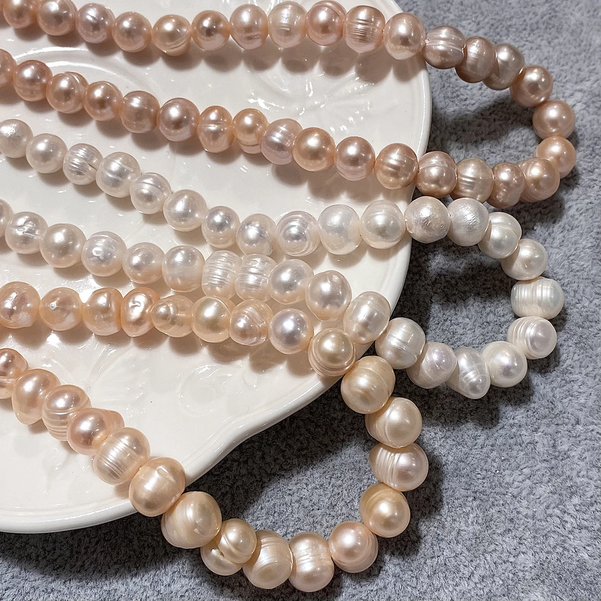 New Release 4-9mm Natural Freshwater Pearl Beads Irregular Shaped Spherical Beads For DIY Bracelet,Necklace Jewelry Making