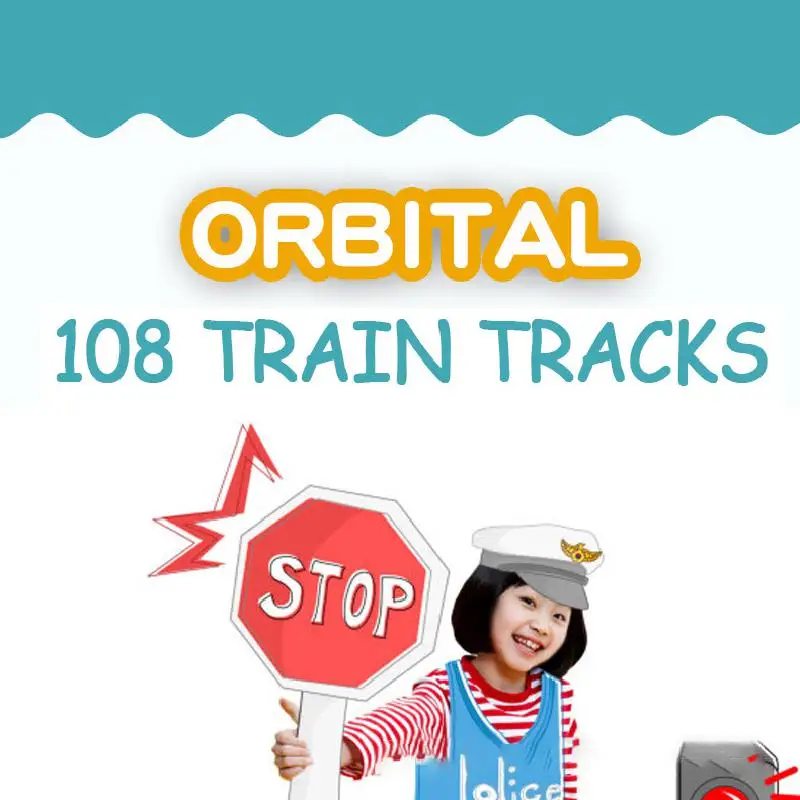 108 Pieces Of Children\'s Wooden Train Track Toy Wooden Assembly Train Transportation Mine Set Educational Toys