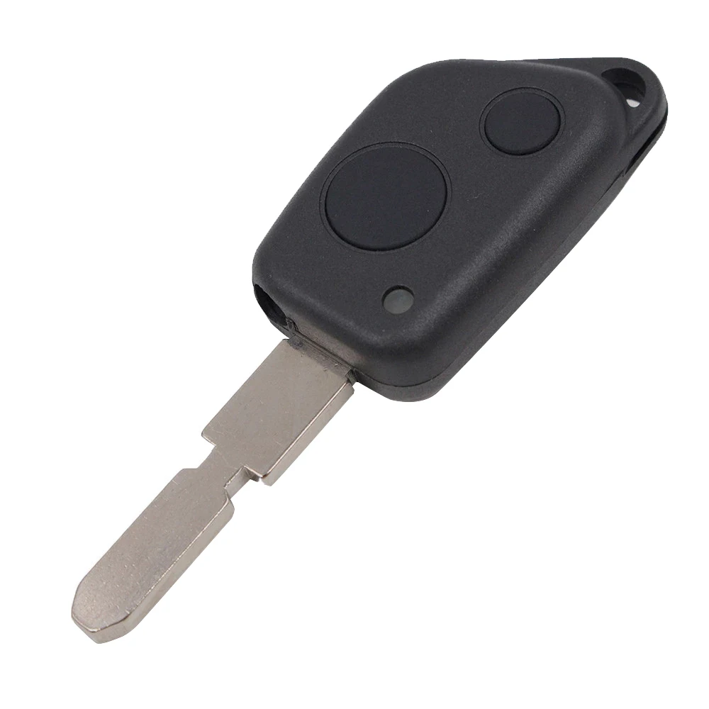 Keyecu Remote Car Key Shell Case 2 pulsanti per Peugeot 106 205 206 306 307 405 406 con lama 53 #