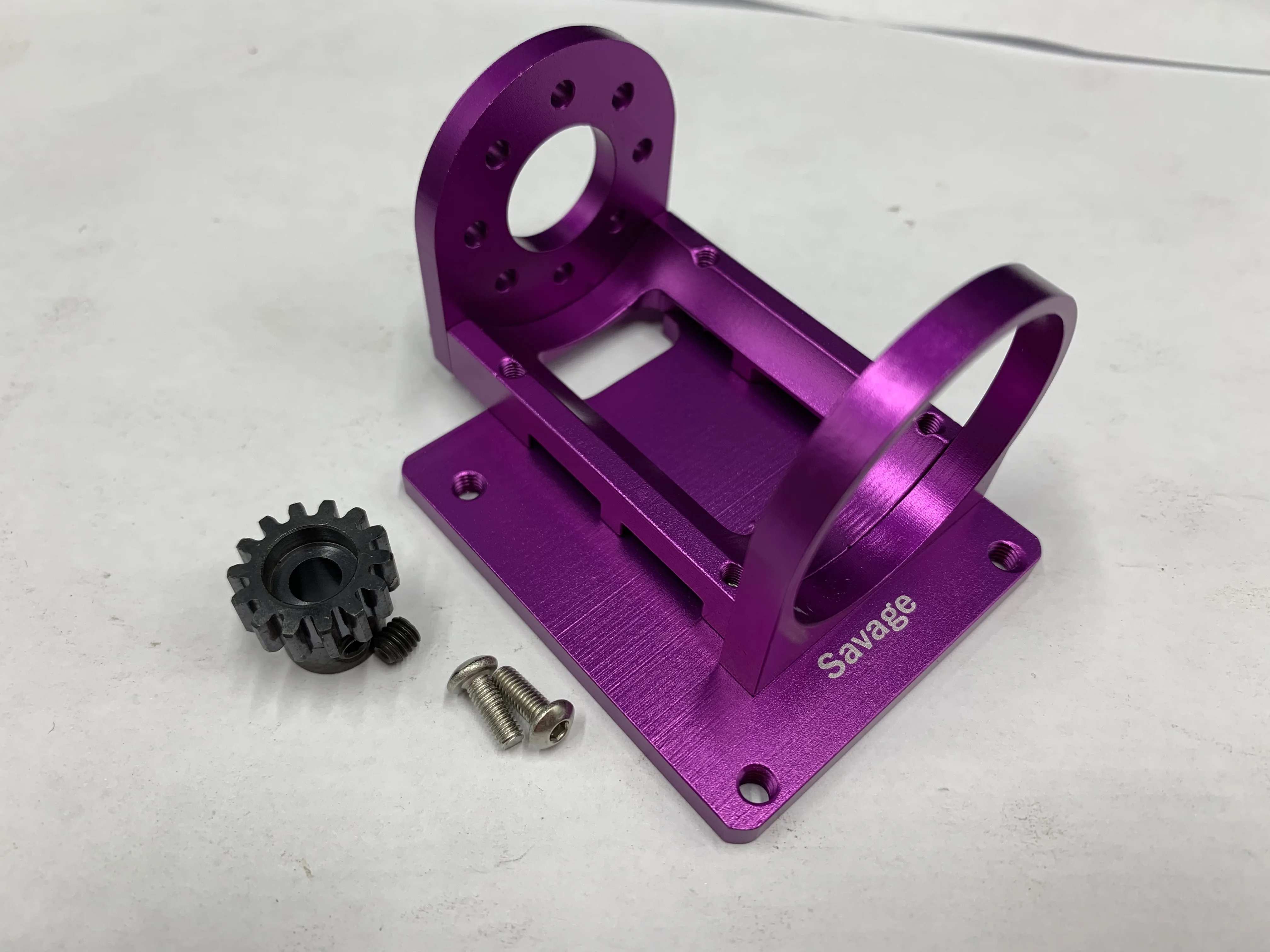 Adaptadores De Rueda Hexagonal 17 Mm Con Extensiones 5 Mm Para HPI Savage 1/8 – Aluminio 6061 (Morado)