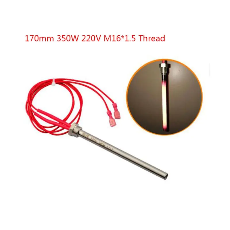 350W 220V الاشتعال الشاعل حار قضيب موقد تكوير الخشب 10*140/150/170 مللي متر M16 * 1.5
