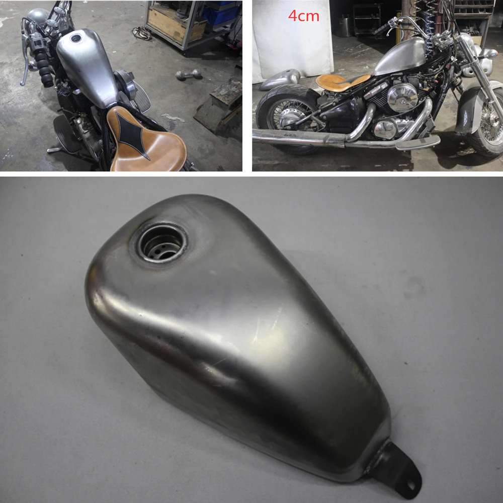 

9L Petrol Gas Fuel Tank For KAWASAKI VULCAN400 800 (VN400) 4CM Depth Motorcycle Handmade Modified Motorbike Gasoline Oil Can