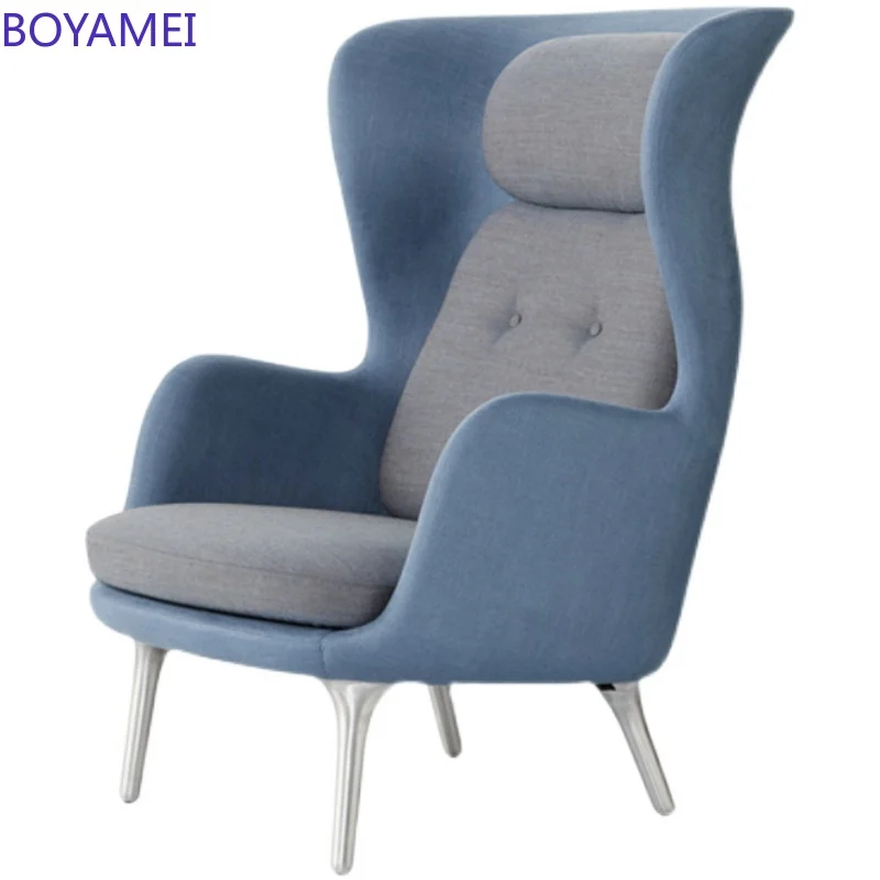 

reception chair personality high-back model room sofa chair single light luxury leisure living room bedroom tiger chair