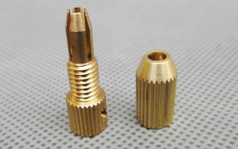 MINI Twist เจาะ Clamp DIY ขนาดเล็ก Chuck ทองแดงสำหรับ2/2 3/3 17Mm Shaft