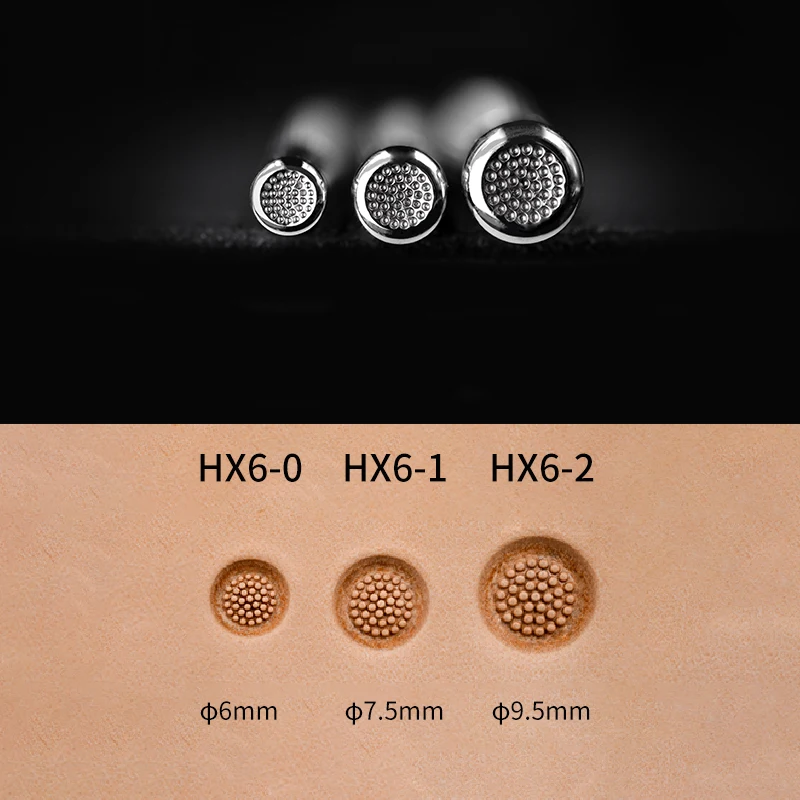 SOZO HX6 Leather Stamping Tool Flower Centers Cluster Fine Craft Handmade Engraving Stamps 304 Stainless Steel Printing Tool