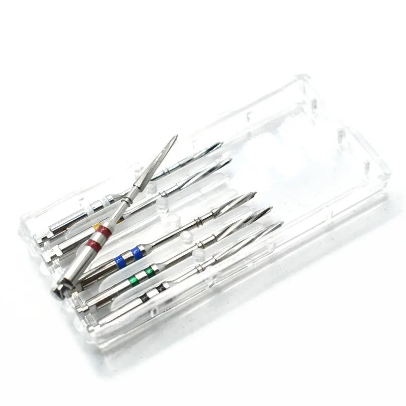 6pcs/box Dental Instrument Metal Drills Reamers For Screw Post Suppliers Multiple Tapers Dental Materials Dentist Tool