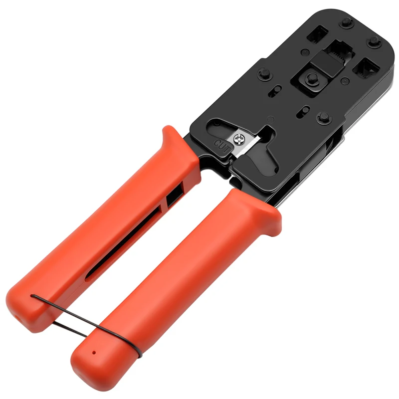 RJ45 Crimp Werkzeug, 3-In einem Rj11 Rj12 RJ9 Crimper für Crimpen RJ-45 Anschlüsse, telefon Kristall Kopf, Geschnitten und Streifen Kabel