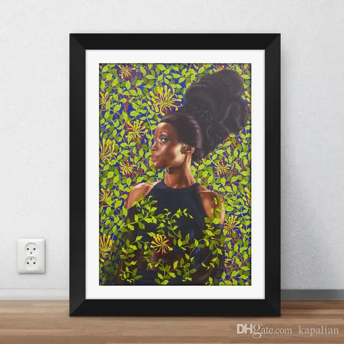 Shantavia Beale II 2012 Kehinde Wiley Painting Art Poster Print Canvas Wall Picture 12 24 36 47 Inches