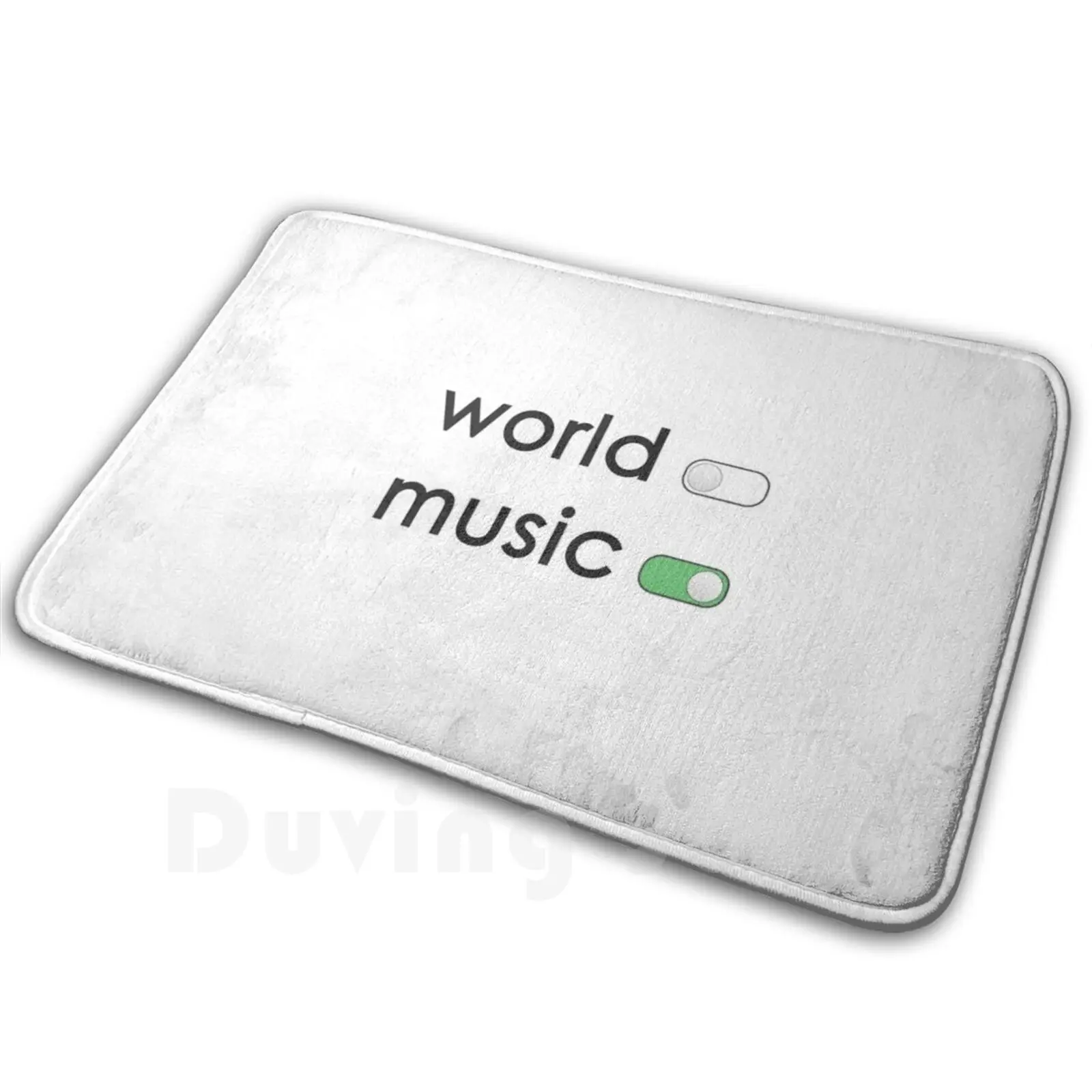 World Off Music On Mat Rug Carpet Anti-Slip Floor Mats Bedroom Music Rap Trap Rock Jazz Pop Mood Classic Hip Hop K Pop