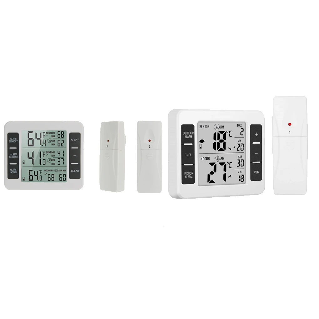 

Wireless LCD Digital Thermometer Hygrometer Indoor Outdoor Weather Station Temperature Humidity Meter Weather Forecast