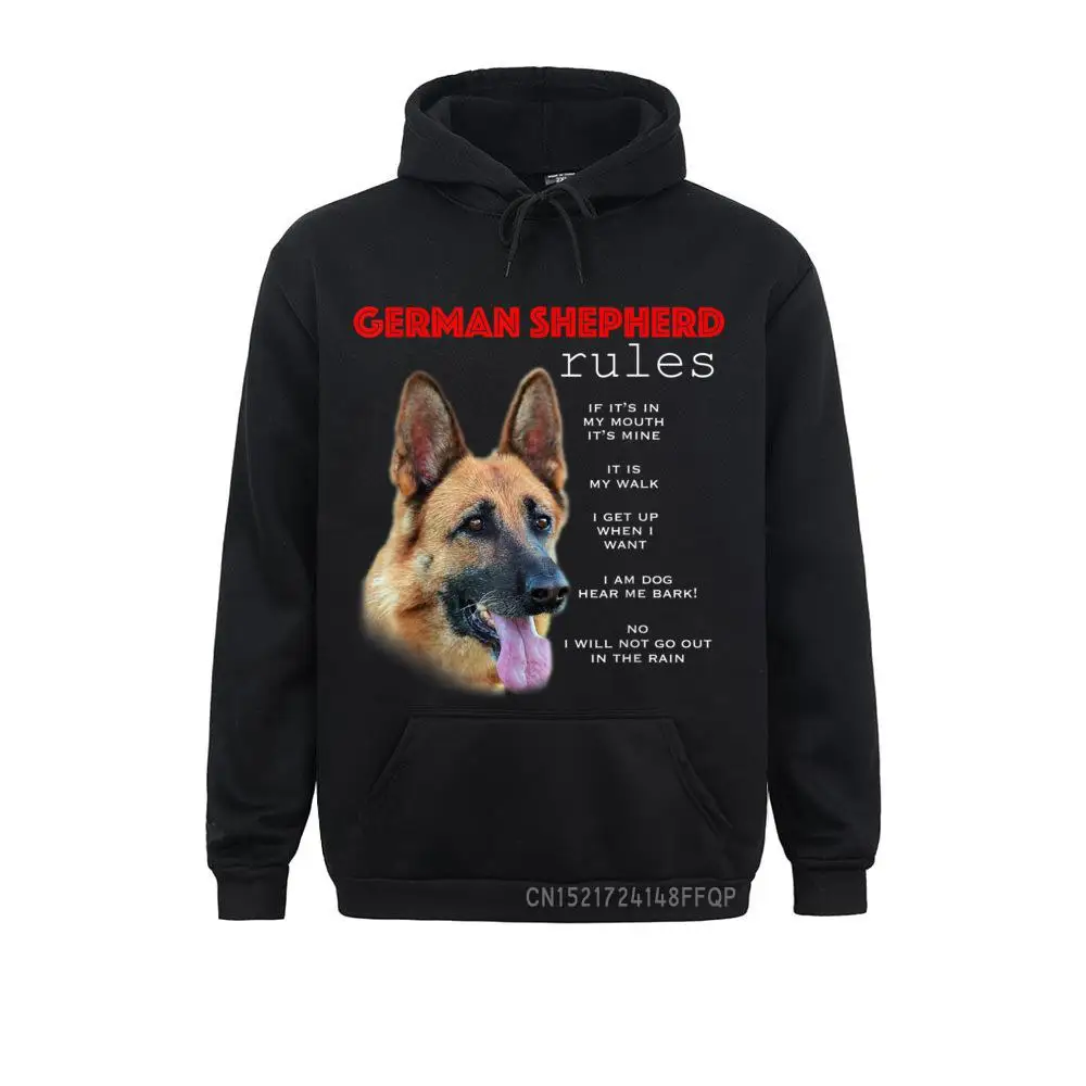 

Funny Rules For The Owner Of A German Shepherd Pullover Fashionable Men Hoodies Vintage Sweatshirts Long Sleeve Gothic Hoods