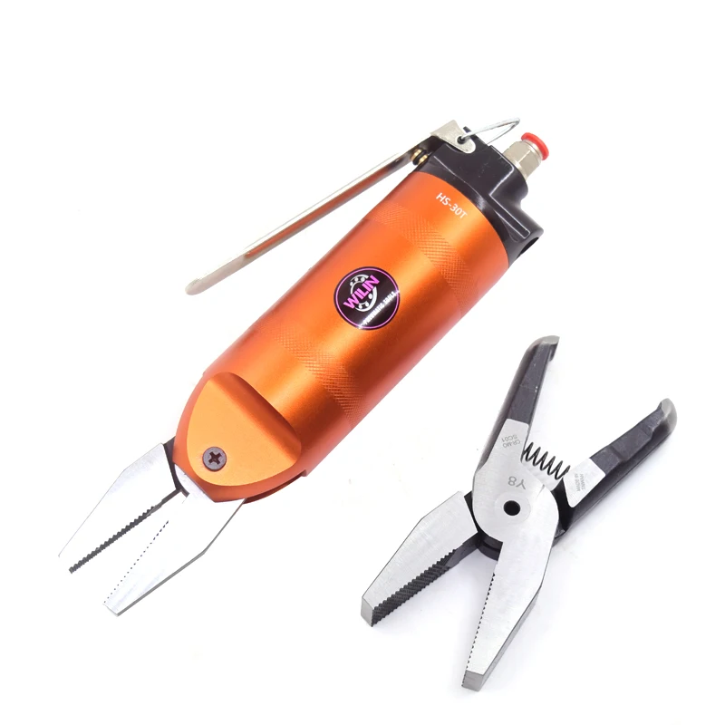 HS30 Air Pneumatic Tools per Pliers for Copper Tubes Beads Locks Micro Rings Links Beads Crimping Tool Teeth Clamp Wire Crimper