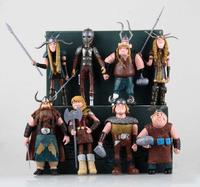 8pcs/set 10-13cm How To Train Your Dragon 3 Figurines Pvc Action Figures Classic Toys Kids Gift for Children Model