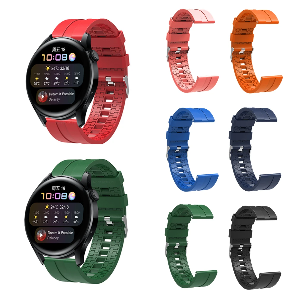 스마트 시계 밴드 소프트 실리콘 스트랩, 화웨이 워치 3 교체 스포츠 손목 스트랩 화웨이 워치 3 프로 22mm 20mm 팔찌