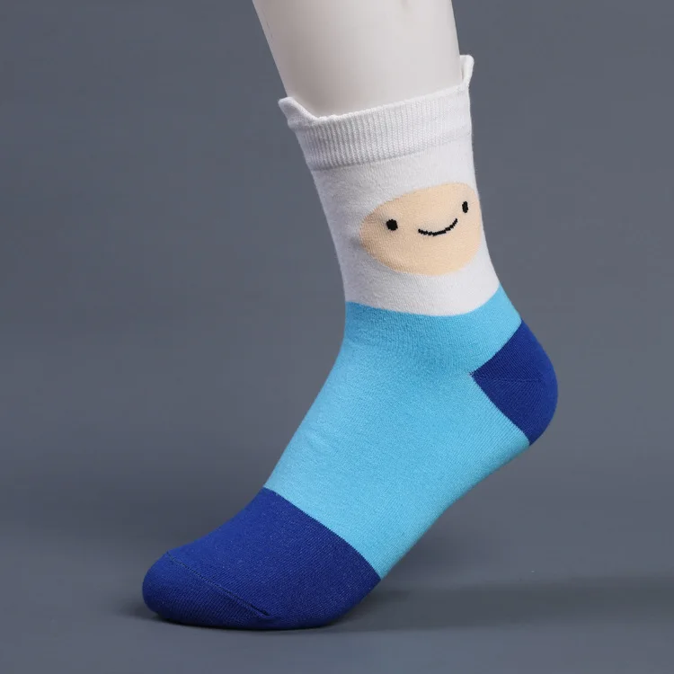 Calcetines tobilleros de algodón con estampado de dibujos animados para mujer, medias tobilleras con estampado de animales, estilo Harajuku, informal