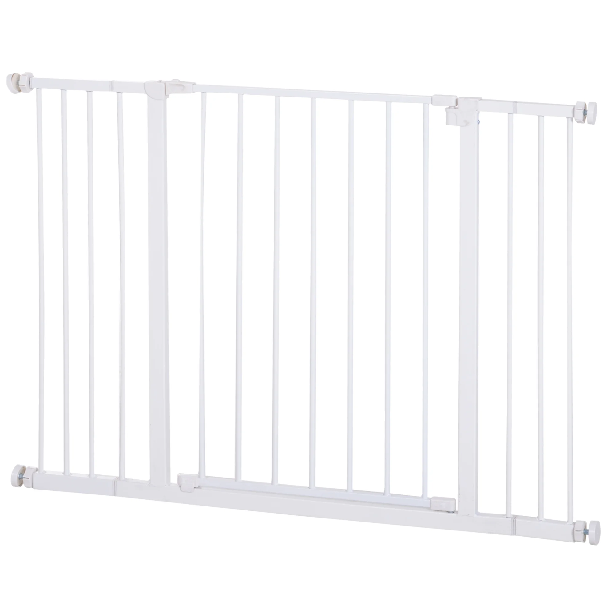 PawHut security barrier extendable metal doors and stairs for dogs and baby barrier doors pet 72-107x76cm