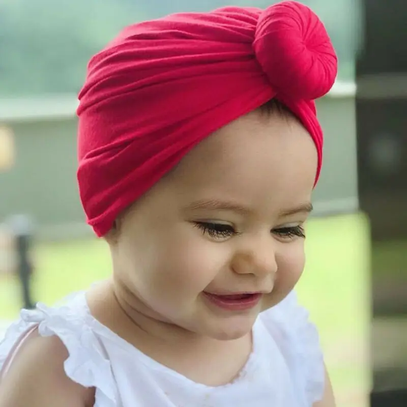 Sơ Sinh Tập Đi Trẻ Em Bé Gái Bé Trai Băng Đô Cài Tóc Turban Gọng Cotton Bò Nón Mùa Đông Nắp Nút Thắt Chắc Chắn Mềm Bệnh Viện Viên 2021 Phụ Kiện Cho Bé