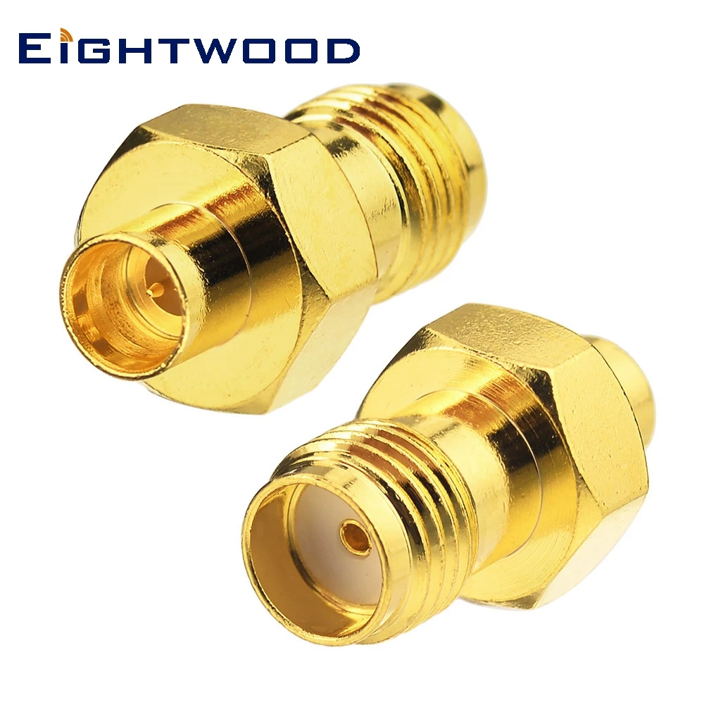 

Eightwood 2pcs SMA to SM P RF Coaxial Adapter SMA Plug Male to SM P Straight Jack Female RF Coaxial Connector 50 Ohm