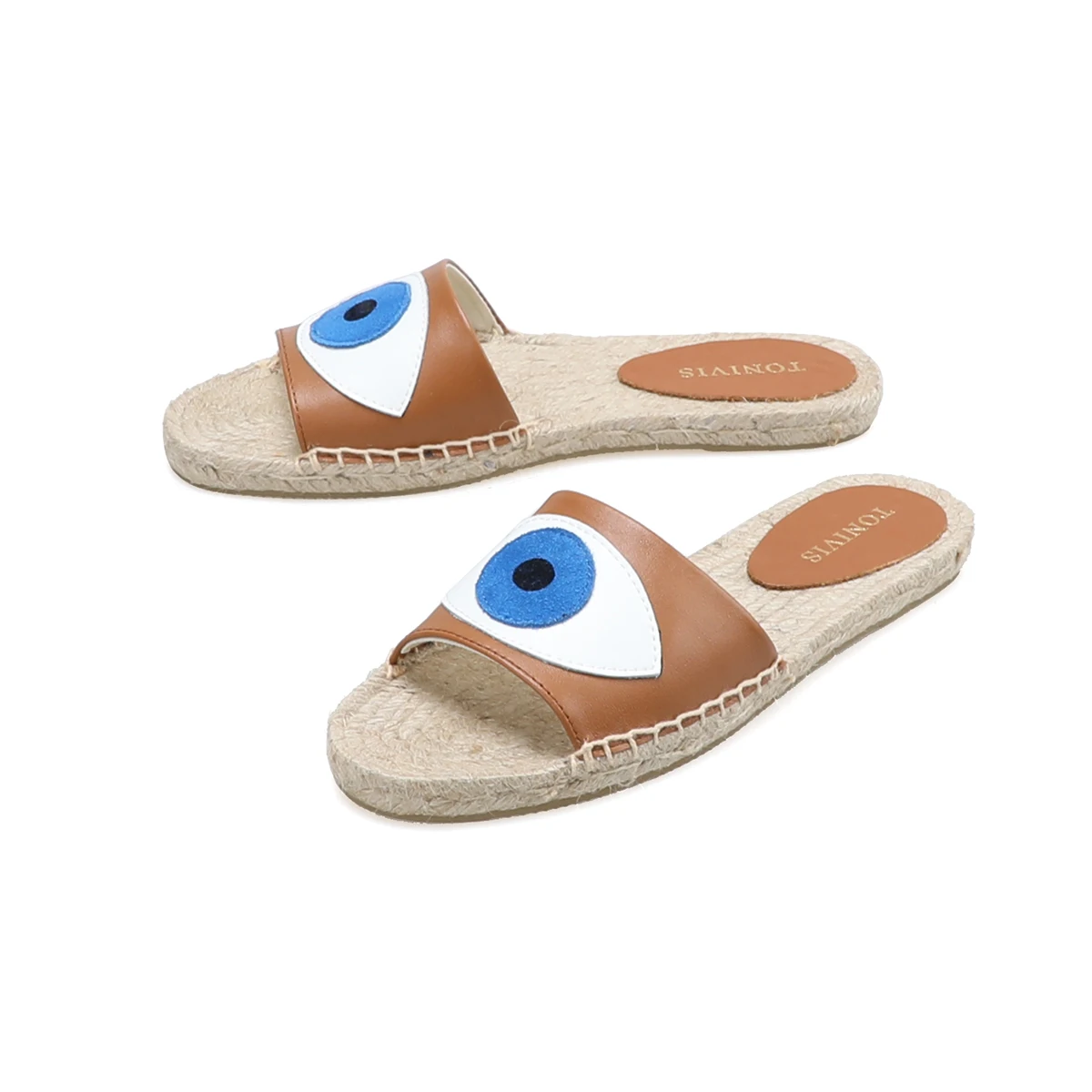 Genuine Leather Espadrilles Sandals 2022 New Female Shoes Casual Slides Pantufas Pantufa Rubber Mules Woman Slippers Summer