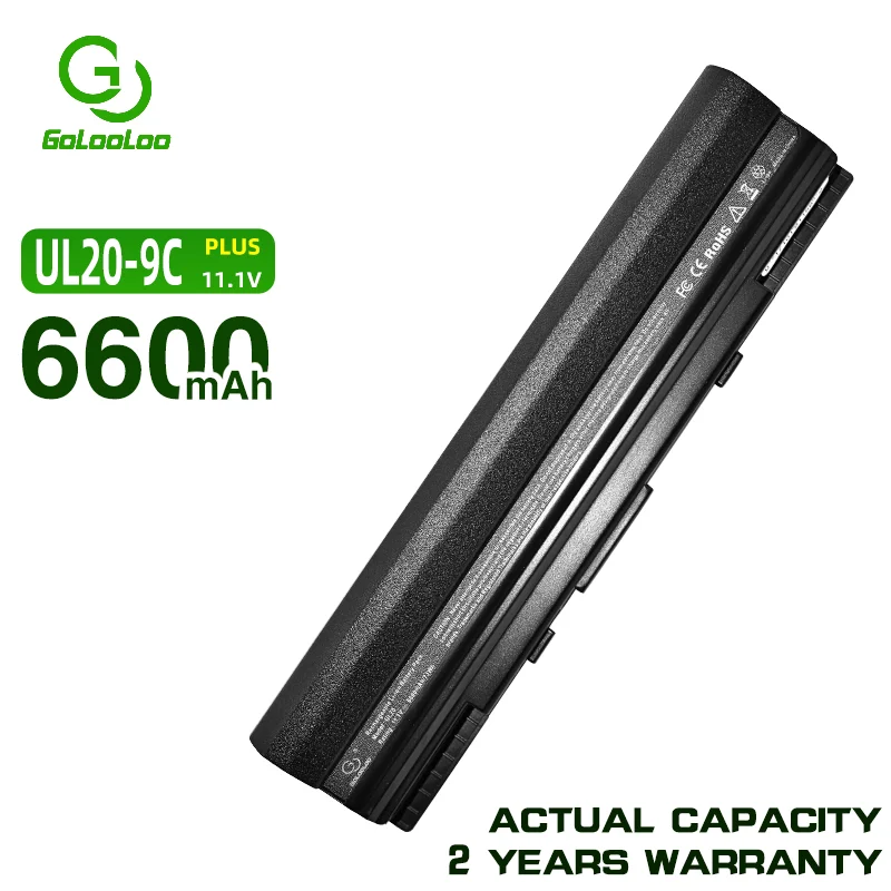 9 cells Laptop Battery For Asus  Eee PC 1201 1201T  UL20  UL20A X23  Pro23 90-NX62B2000Y 90-XB0POABT00000Q 9COAAS031219 A32-UL20