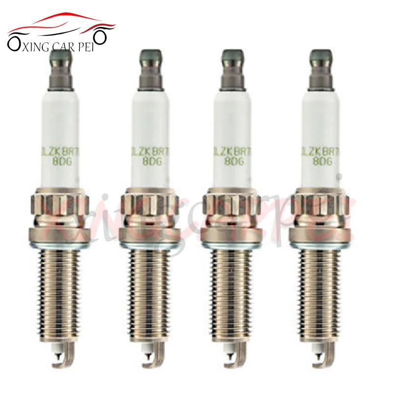 4pcs/6pcs Iridium PLATINUM spark plug ILZKBR7B8DG FOR 95770 0242129512 PLZKBR7B8DP LZKBR7A-G VXUH22 OE205 12127534226