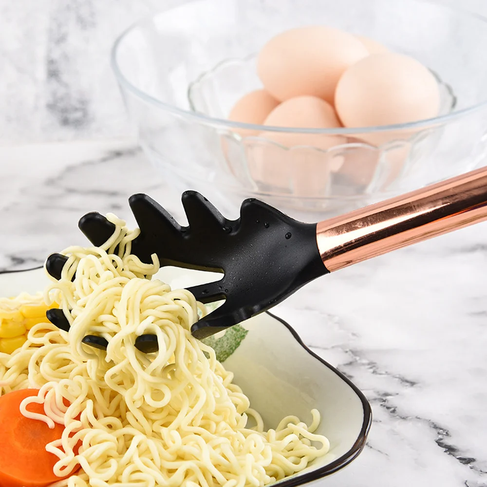 Cooking Tools Kitchen Utensils 10/11pcs Set Rose Gold Stainless Steel Handle Silicone Nonstick Pan Heat Resistant Kitchen Tools