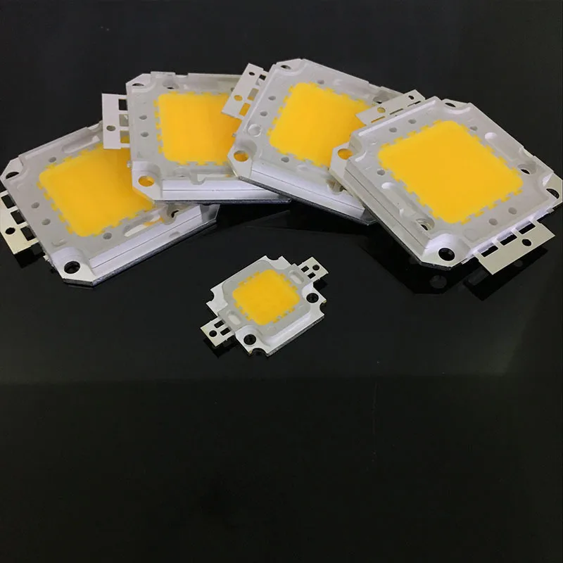 Square brackets 10-100W power integrated warm white lamp beads white natural white led integrated chip high brightness