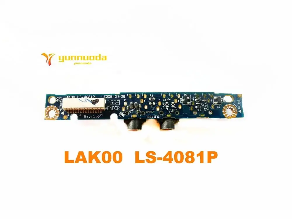 Original FOR HP DV4 DV4-1000 DV7 Jack Audio Sound card board LAK00  LS-4081P  tested good free shipping