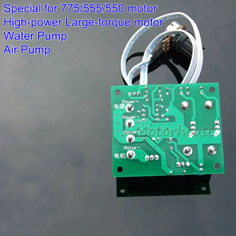 DC 12V-24V 15V 18V 10A High Power PWM DC Brush Motor Speed Controller Regulator Switch for 795/785/775/555/550 Motor
