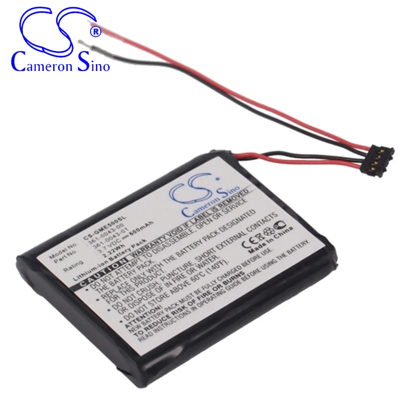 CameronSino Battery for Garmin Edge 200 205 500 520 820 Explore 820 010-01626-02 fits Garmin 361-00043-00 GPS, Navigato battery