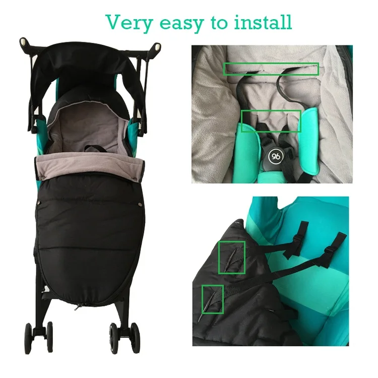 Cojín de asiento más cálido para GB Pockit, reposapiés para cochecito Goodbaby, accesorios para cochecito, calcetines a prueba de viento